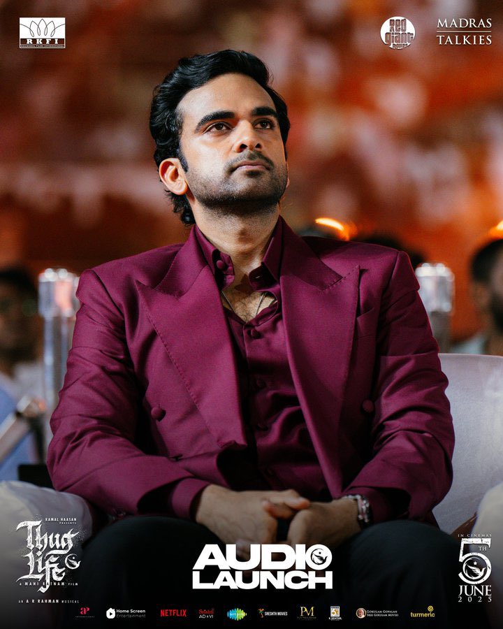 Madras Talkies (@madrastalkies_) on Twitter photo In the Frame
In the Fight
In Control
#ThuglifeAudioLaunch
#ThuglifeFromJune5 #KamalHaasan #SilambarasanTR
A #ManiRatnam Film
An <a href="/arrahman/">A.R.Rahman</a> Musical
<a href="/ikamalhaasan/">Kamal Haasan</a> <a href="/SilambarasanTR_/">Silambarasan TR</a> #Mahendran <a href="/bagapath/">Siva Ananth</a> <a href="/trishtrashers/">Trish</a> <a href="/AishuL_/">Aishu__</a> <a href="/AshokSelvan/">Ashok Selvan</a> <a href="/abhiramiact/">Abhirami</a> <a href="/C_I_N_E_M_A_A/">joju george</a> #Nasser In the Frame
In the Fight
In Control
#ThuglifeAudioLaunch
#ThuglifeFromJune5 #KamalHaasan #SilambarasanTR
A #ManiRatnam Film
An <a href="/arrahman/">A.R.Rahman</a> Musical
<a href="/ikamalhaasan/">Kamal Haasan</a> <a href="/SilambarasanTR_/">Silambarasan TR</a> #Mahendran <a href="/bagapath/">Siva Ananth</a> <a href="/trishtrashers/">Trish</a> <a href="/AishuL_/">Aishu__</a> <a href="/AshokSelvan/">Ashok Selvan</a> <a href="/abhiramiact/">Abhirami</a> <a href="/C_I_N_E_M_A_A/">joju george</a> #Nasser