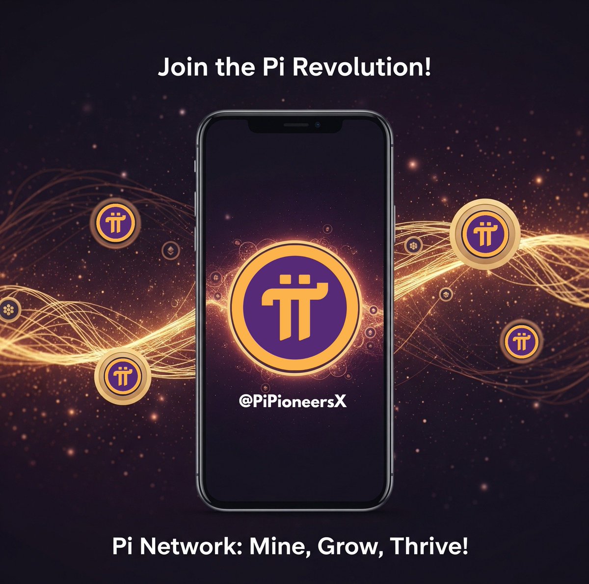 🔥 $Pi family, keep mining! 🚀 

60M+ strong and growing—your daily tap is building the future of crypto! 📱

Share your Pi ID &amp; spread the Pi Network vibe. Let’s make history! 🔥

#PiNetwork #Pi #Web3