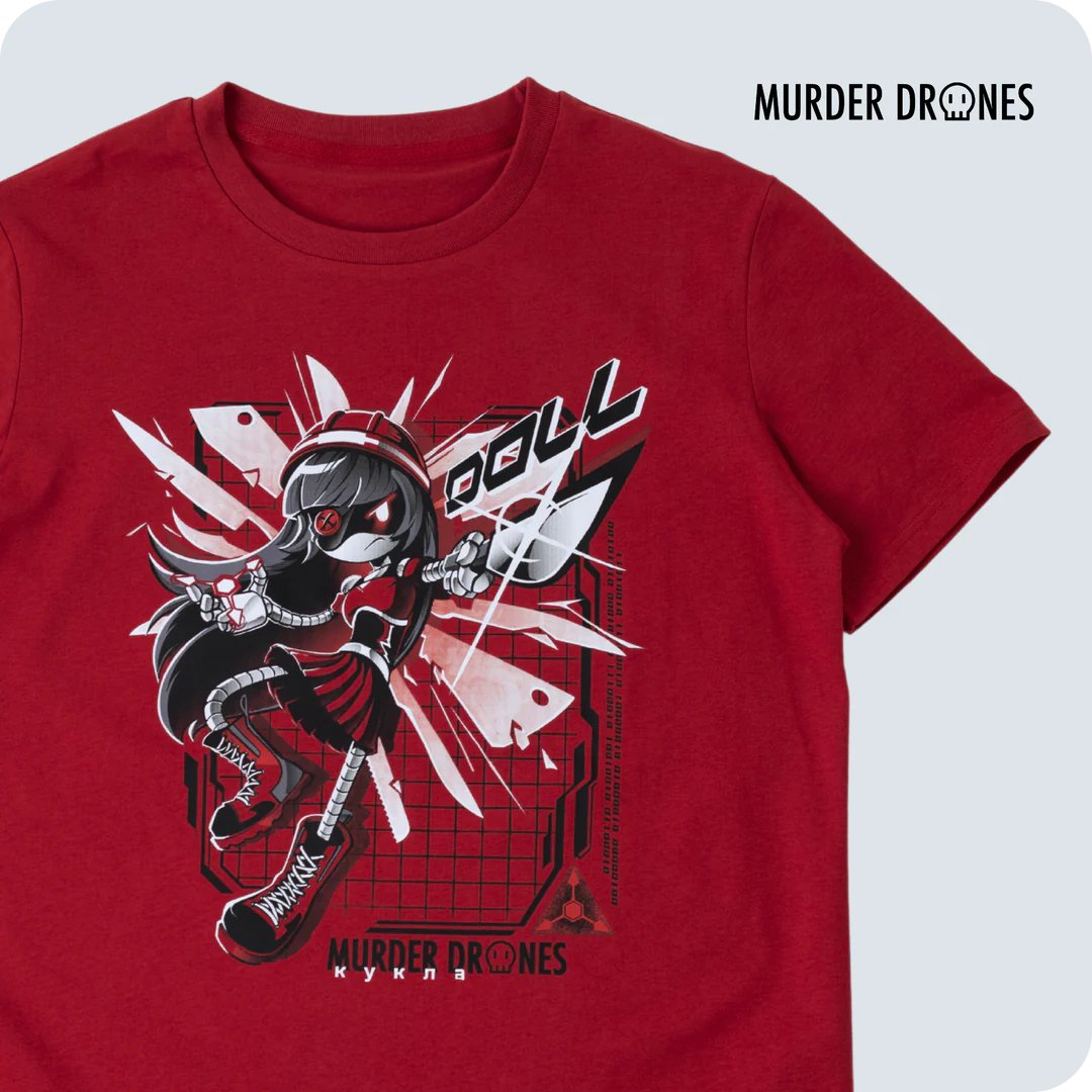 Tive o prazer de ilustrar essa estampa da Doll de Murder Drones!