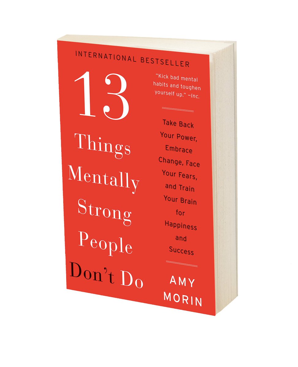 AmyMorinLCSW's tweet image. 13 Things Mentally Strong People Don't Do doesn't go on sale very often. But right, you can buy the eBook for just $1.99!
amazon.com/Things-Mentall…