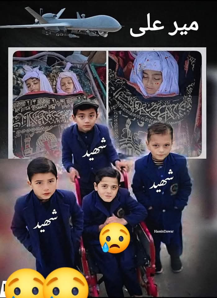 میر علی سانحے میں کچلی گئی چار ننھی کلیاں تابوت کی صورت میں سڑکوں پہ گزشتہ پانچ روز سے پڑی ہیں ، انکے زخموں پہ وفاق نے تو خیر کیا  مرہم رکھنا ہے جنہیں ووٹ دیکر عوام نے خیبرپختونخوا کا  اقتدار سونپا  انکے کسی نمائندے تک نے حاضری لگانے کیلئے ہی صحیح ، ملنے کی کوشش  بھی نہی کی