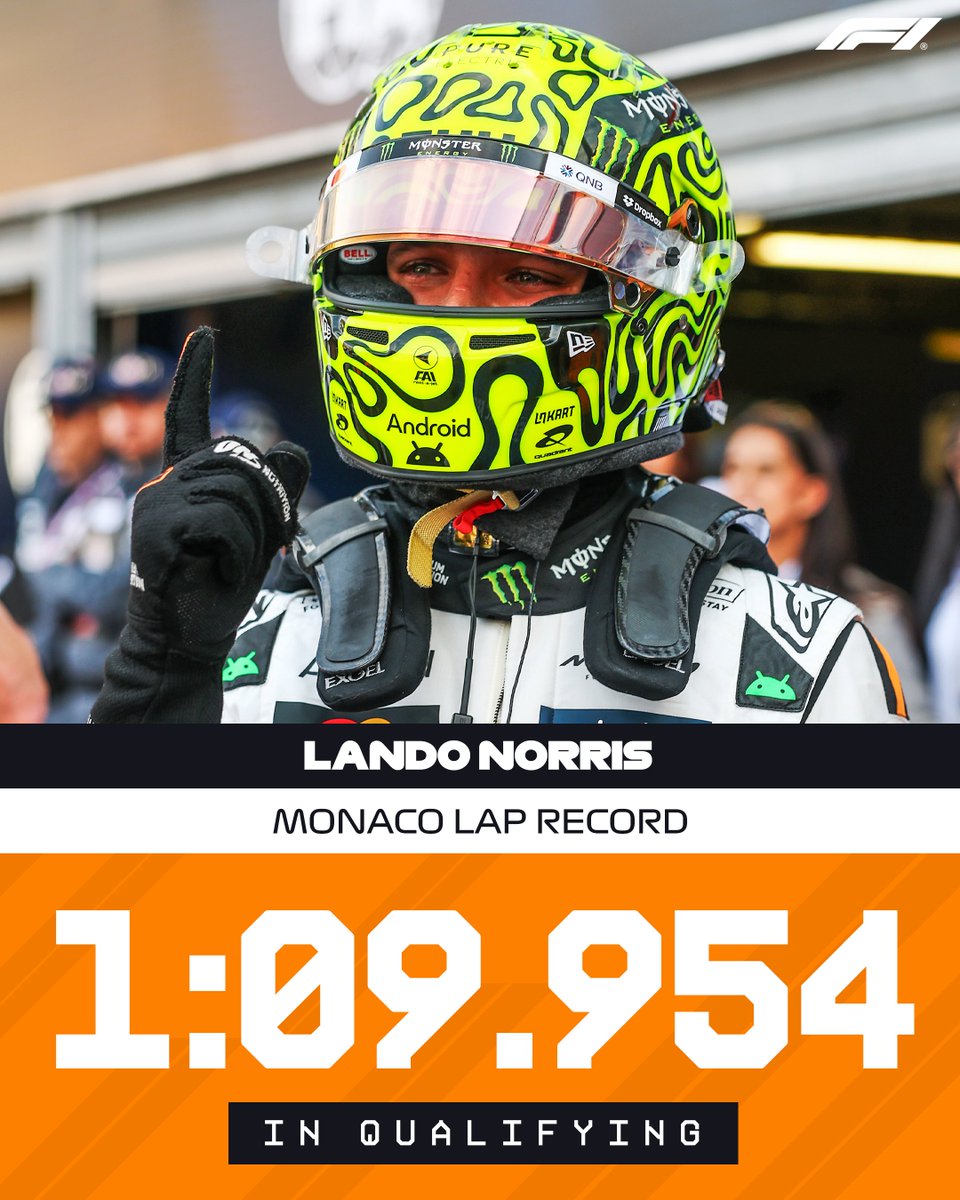 NEW LAP RECORD! ⏱️

And the first under 70 seconds in #MonacoGP history 💪

#F1