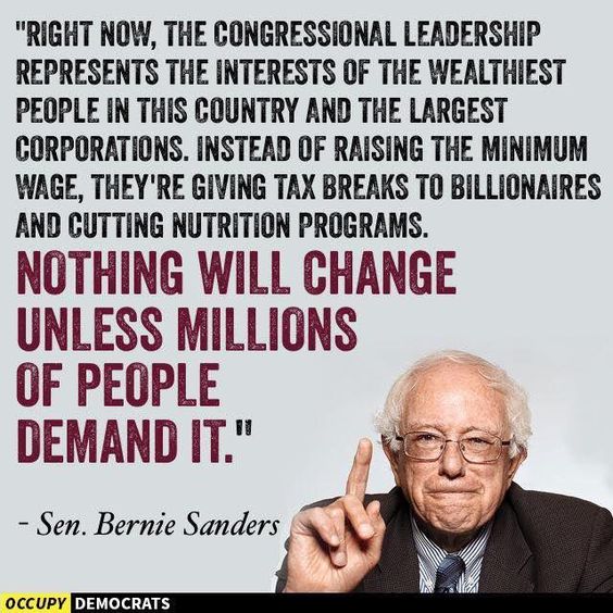 Do you agree with Bernie Sanders? Yes or No?