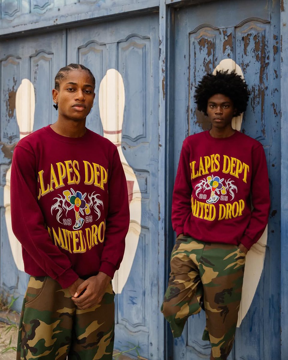 CLAPES DEPARTMENT (2025)

Featuring their 'Flowerboy Burgundy Sweats'.