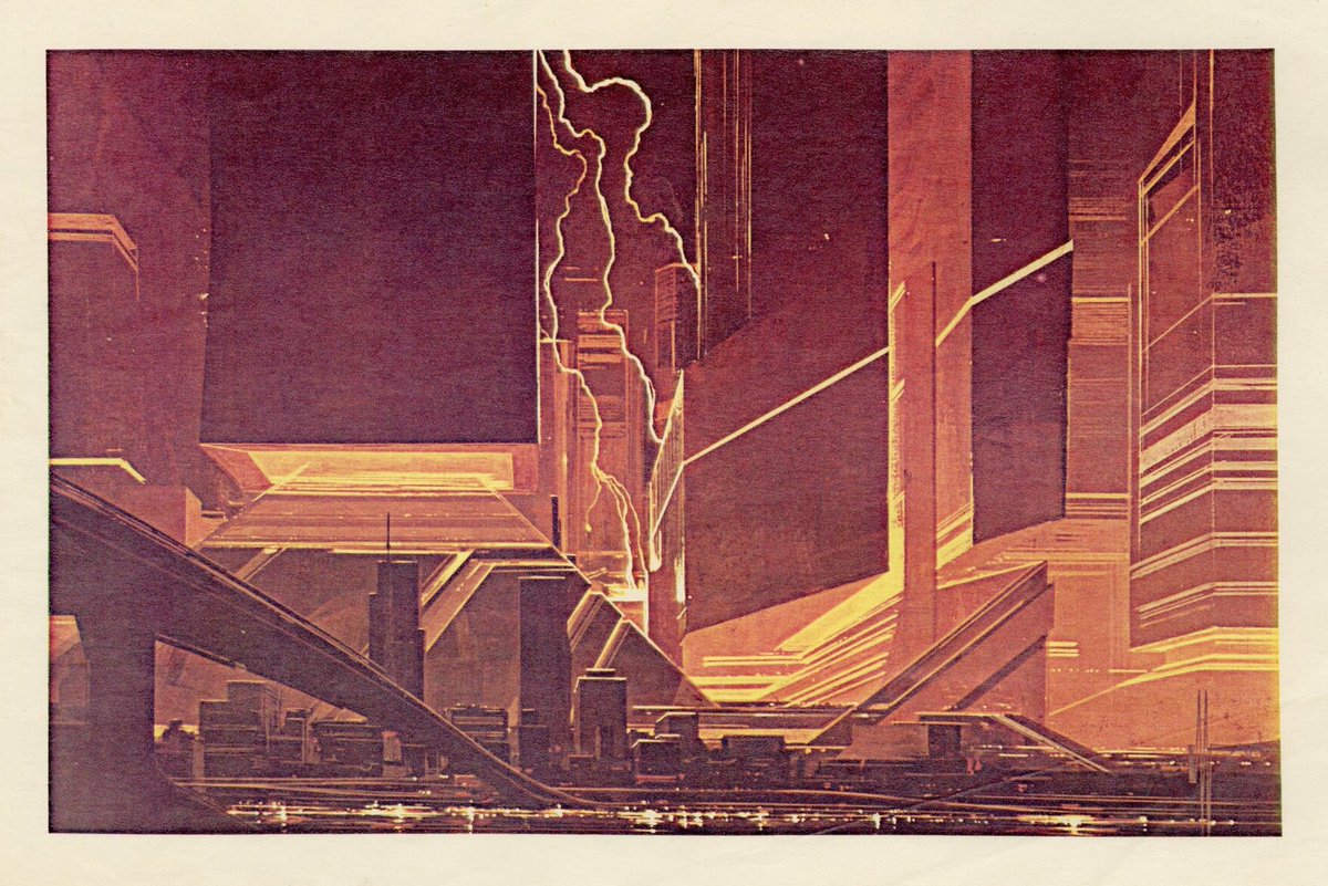 Syd Mead concept art for BLADE RUNNER, screening tonight at <a href="/Metrograph/">Metrograph</a>. Part of Syd Mead: Illustrating the Future, presented with <a href="/sydmeadofficial/">Syd Mead - Official</a>.