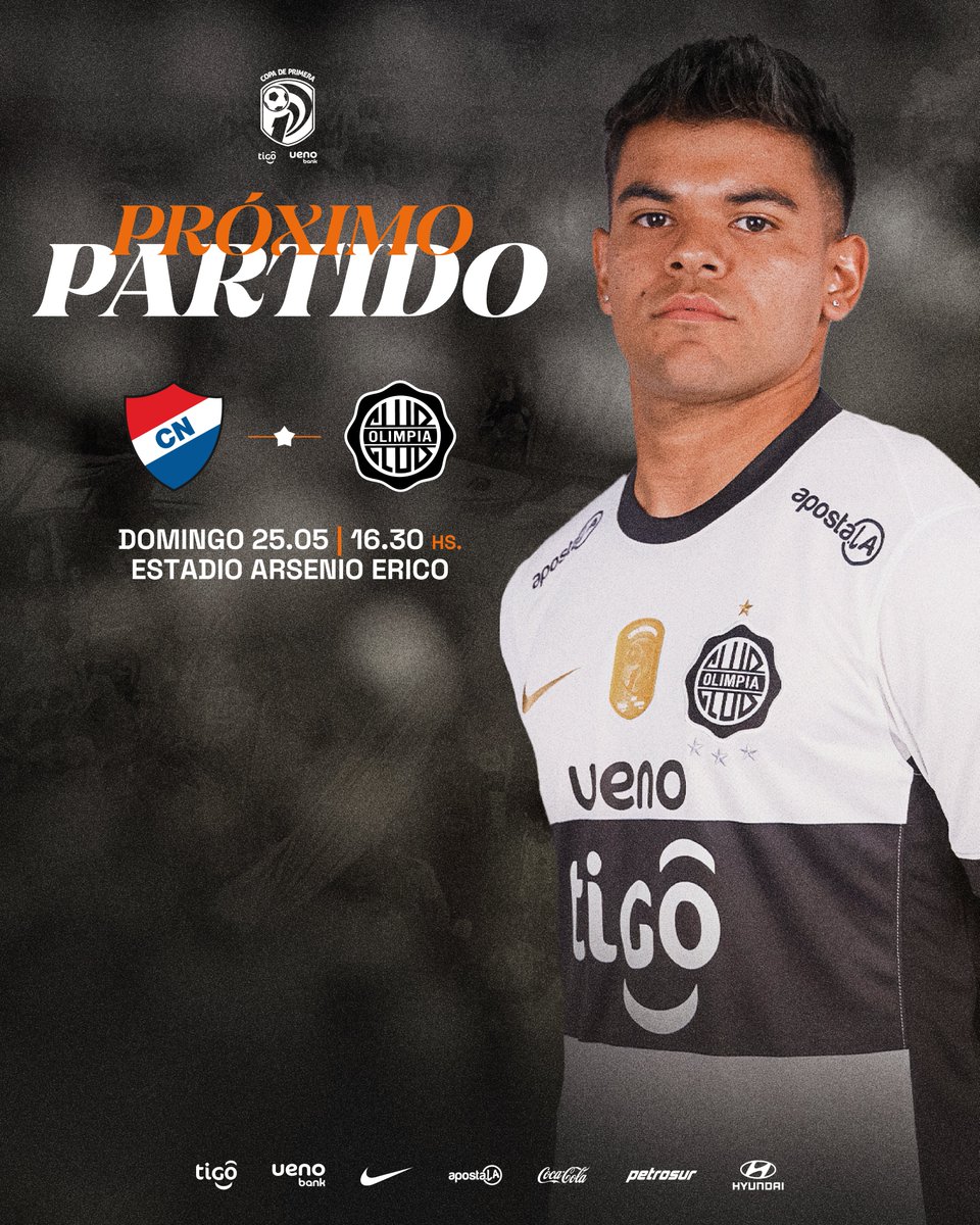 🔜 Próximo partido:

Enfrentamos a Nacional por la penúltima fecha del Torneo Apertura 2025.

¡Vamos, Decano! ⚔️

#SoyDelOlimpia ⚪️⚫️⚪️