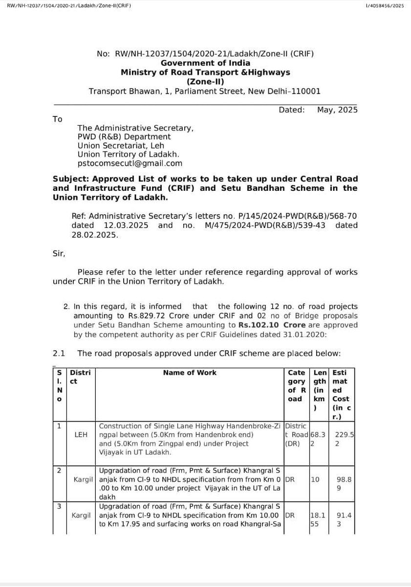 Der Aaya Durust aaya..
I wholeheartedly congratulate the people of the Turtuk region on the long-awaited fulfillment of this long-standing demand.
Thank you so much. Hon'ble <a href="/nitin_gadkari/">Nitin Gadkari</a> ji Hon'ble <a href="/lg_ladakh/">Office of the Lt. Governor, Ladakh</a> ji and Hon'ble <a href="/tashi_gyalson/">Tashi Gyalson</a> ji🙏
<a href="/saket71/">saket साकेत ಸಾಕೇತ್ 🇮🇳</a> <a href="/BikerGirlkancha/">Kanchan Ugursandi 🇮🇳</a>