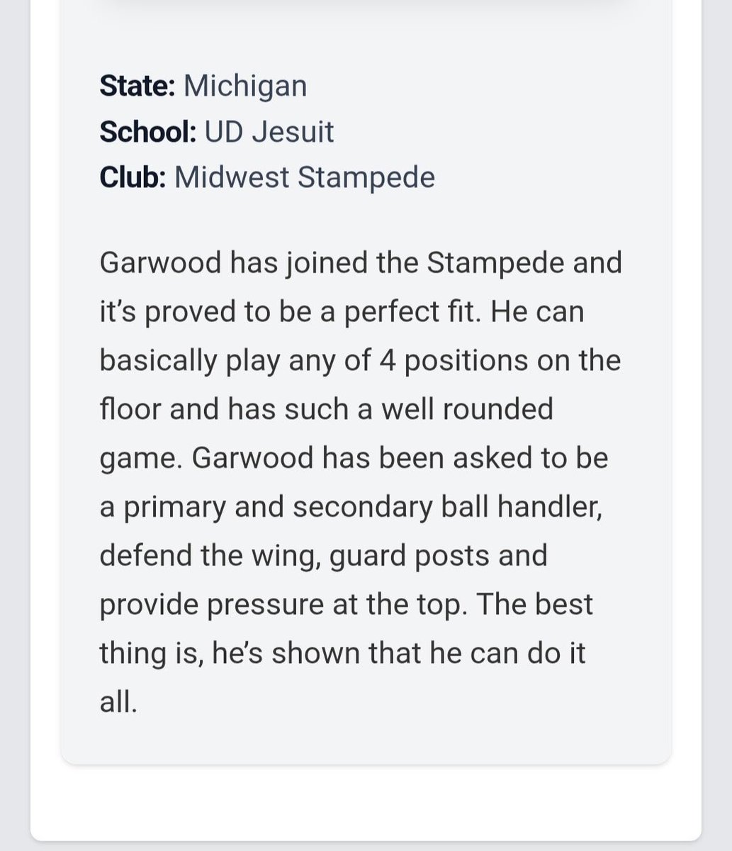GarwoodJaden's tweet photo. Thank you @PrepHoopsMI @HankampScott for including me in the “Gaurds Proving to be Must See” Article. Making big strides on the court! https://t.co/q5t35IMwRH