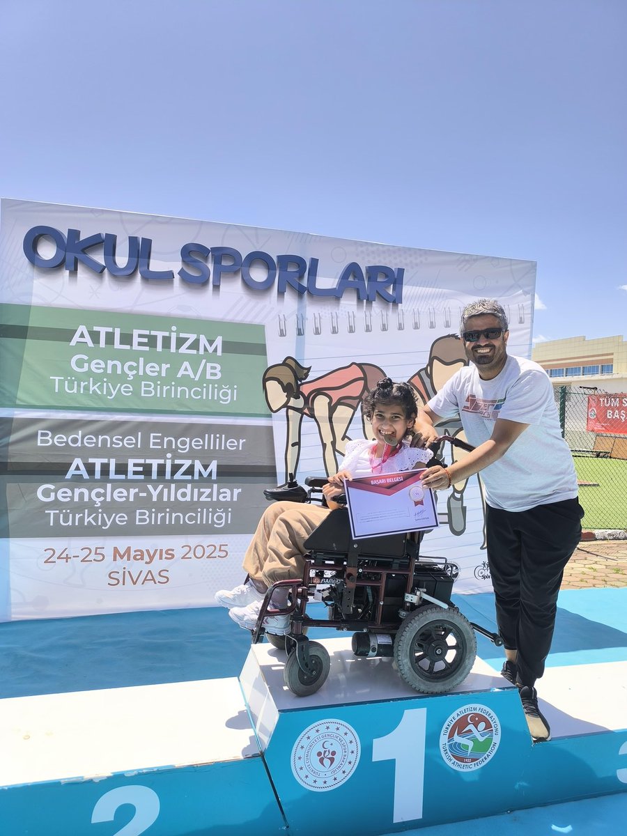 👏TEBRİKLER - Melike Beril Alçık👏

📣 Büyük Başarı! 2024-2025 eğitim ve öğretim yılı bedensel engelliler atletizm yıldızlar Türkiye birinciliği yarışmaları, coşkuyla gerçekleştirildi. 

🏅 Yalçın Koreş Ortaokulu öğrencisi Melike Beril Alçık, yıldız kız kategorisinde oturarak