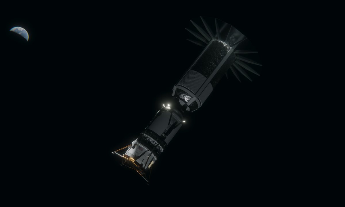 brickmack's tweet image. The annoying thing about spacecraft with sunshades is, during most of the mission you can't see much of anything because the interesting parts are all dark