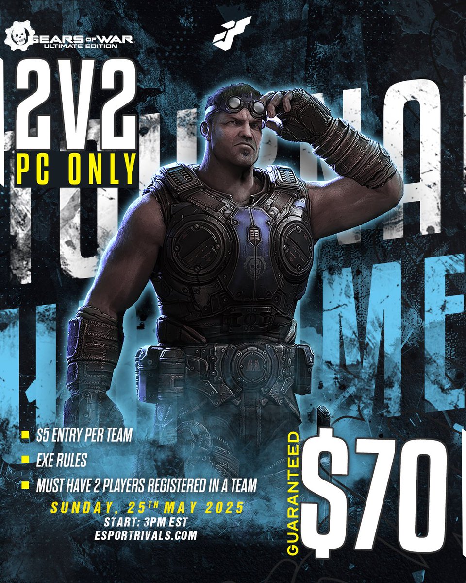 Fuck it, let’s run it again. 

After tonight’s UE Console Only Tournament, let’s run a pc only duos tournament tomorrow! 

Signups live on EsportRivals.com now (via the tournament tab)
