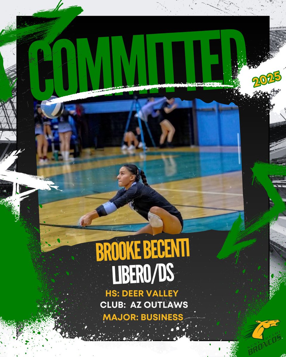 Please welcome Brooke Becenti, a freshman from Deer Valley High School, to the SUNY Delhi Volleyball Family! 💚💛🏐

#ItsaGreatDaytobeaBronco #WelcometotheFamily #WeDigDelhi