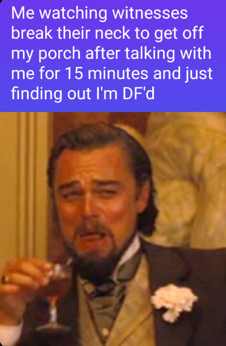 Actually, they just point at my house as the walk by. Should I yell, "God bless you" to them?