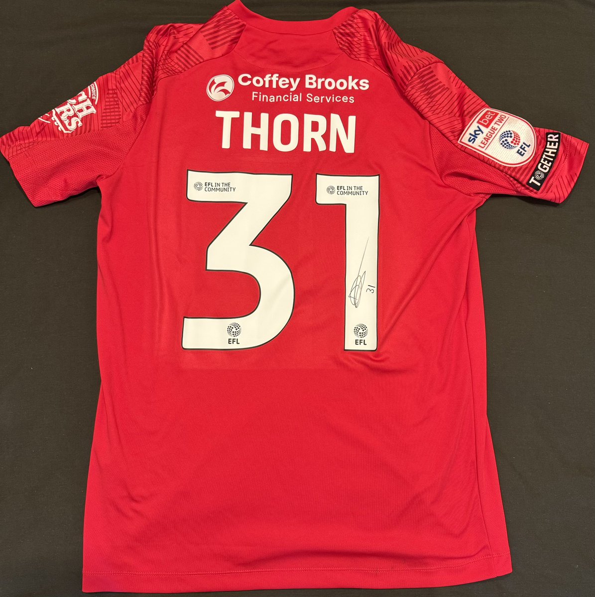 Tom Vickery (@tvickers1) on Twitter photo A huge thank you to <a href="/oscarthorn777/">Oscar Thorn</a> for very kindly donating a signed match worn shirt for me to auction off for the <a href="/as9foundation/">Adam Stansfield foundation</a> please reply or DM me with a bid, ends Thursday 8PM. #ColU A huge thank you to <a href="/oscarthorn777/">Oscar Thorn</a> for very kindly donating a signed match worn shirt for me to auction off for the <a href="/as9foundation/">Adam Stansfield foundation</a> please reply or DM me with a bid, ends Thursday 8PM. #ColU