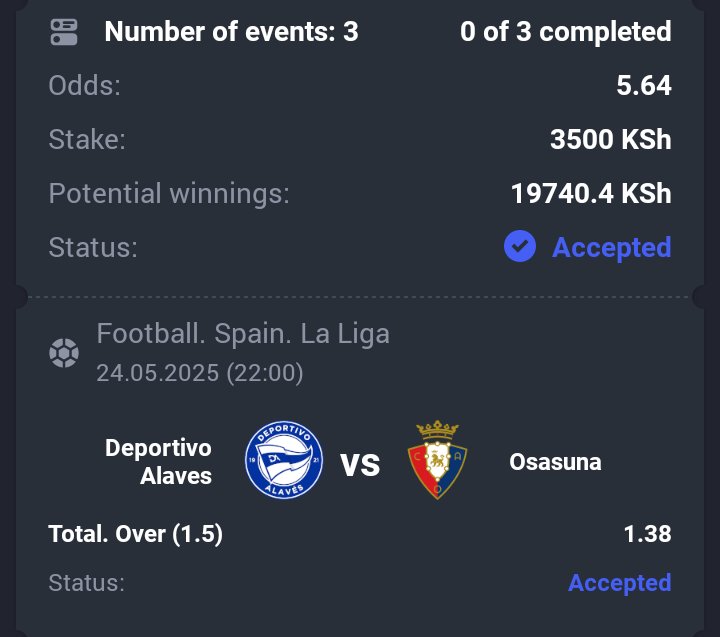 5 La Liga Odds 🇪🇸

BET ON PARIPESA 🧊 

Register: paripesa.bet/iposiku
PROMOCODE: IPOSIKU 

BETCODE: 935NL
