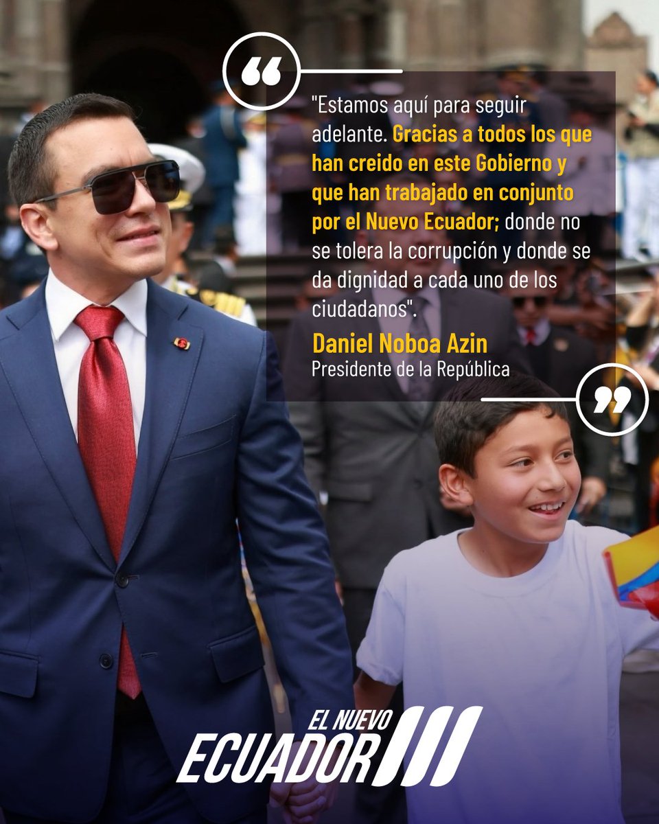 Ciudadanos y Gobierno comprometidos en trabajar juntos por el futuro del Ecuador. 🇪🇨🤝

#NadaNosDetiene