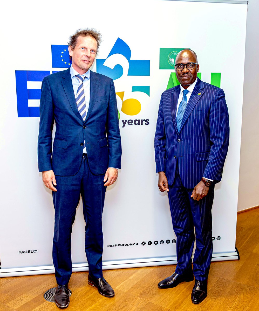 In Brussels, exchanged views with Steven Collet, Deputy Director General of International Cooperation, MFA Netherlands. We reviewed progress on implementation of state visit outcomes of
HM King Willem to Kenya early this year and affirmed the strength of our longstanding