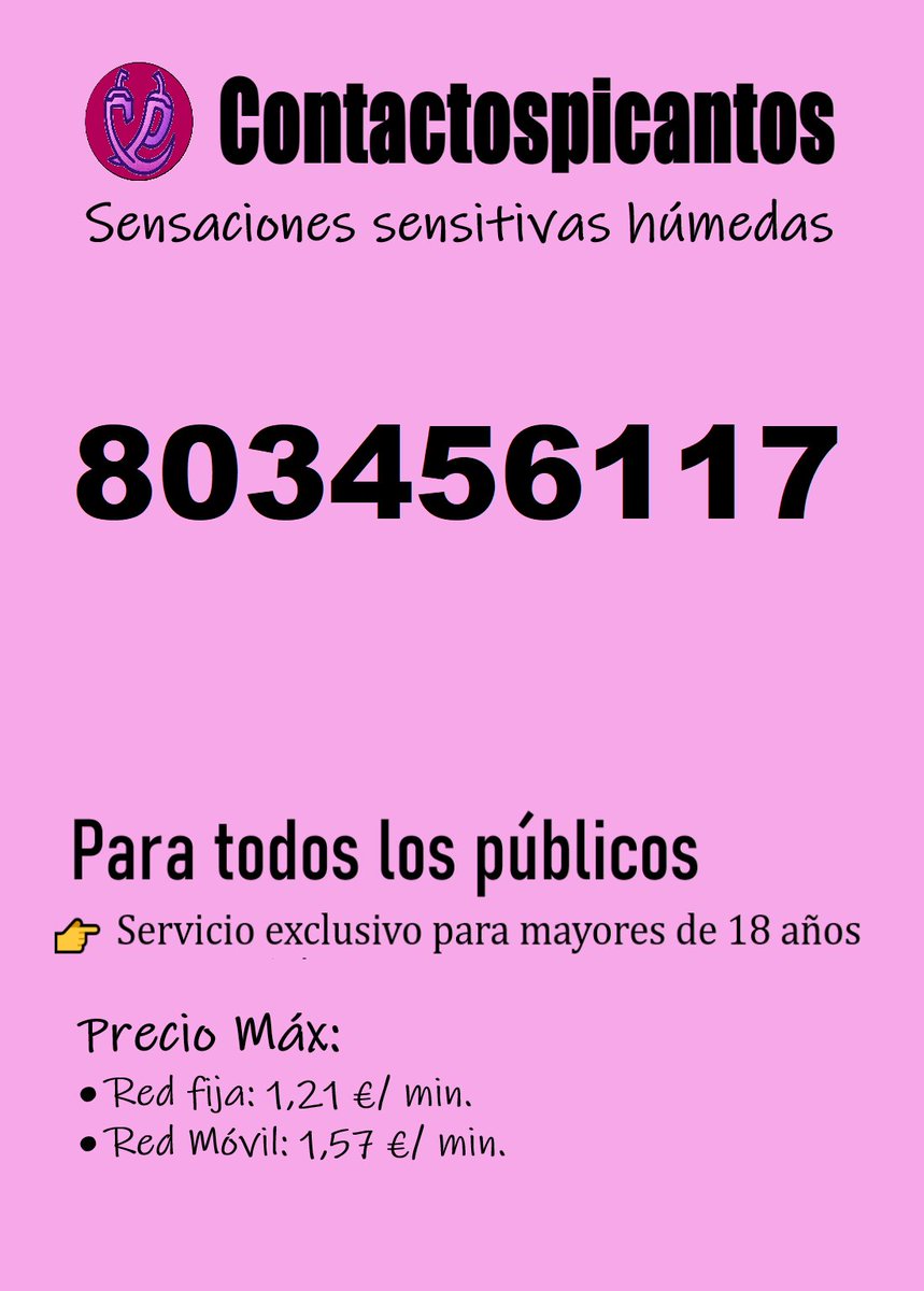 Contactospicant's tweet photo. 🪧📍⭐ Experimentese adentrándose en @Contactospicant 🧶
#MiExperienciaConContactospicantos #YoConContactospicantos #SoyParteDeContactospicantos #MiContactospicantos #ExperienciaContactospicantos #líneaerótica #telefonoerotico #líneaporno #sexotelefonico #sexo https://t.co/1boJOpj3Rz