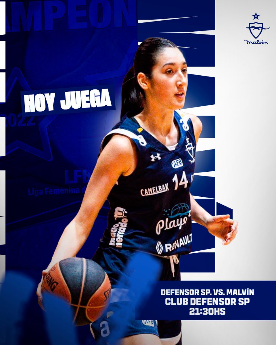 Malvín (@playeras_basket) on Twitter photo 🔵⚪️ ¡HOY JUEGA 𝐌𝐀𝐋𝐕𝐈́𝐍!
🏆 Fecha 5 - <a href="/LfbUruguay/">LFB - Uruguay 2025</a>
🆚 <a href="/DSCbasquet/">Defensor Sporting | Básquetbol</a>
⌚️ 21:30
📍 Club Defensor
🌊 #VamosLaPlaya 🔵⚪️ ¡HOY JUEGA 𝐌𝐀𝐋𝐕𝐈́𝐍!
🏆 Fecha 5 - <a href="/LfbUruguay/">LFB - Uruguay 2025</a>
🆚 <a href="/DSCbasquet/">Defensor Sporting | Básquetbol</a>
⌚️ 21:30
📍 Club Defensor
🌊 #VamosLaPlaya