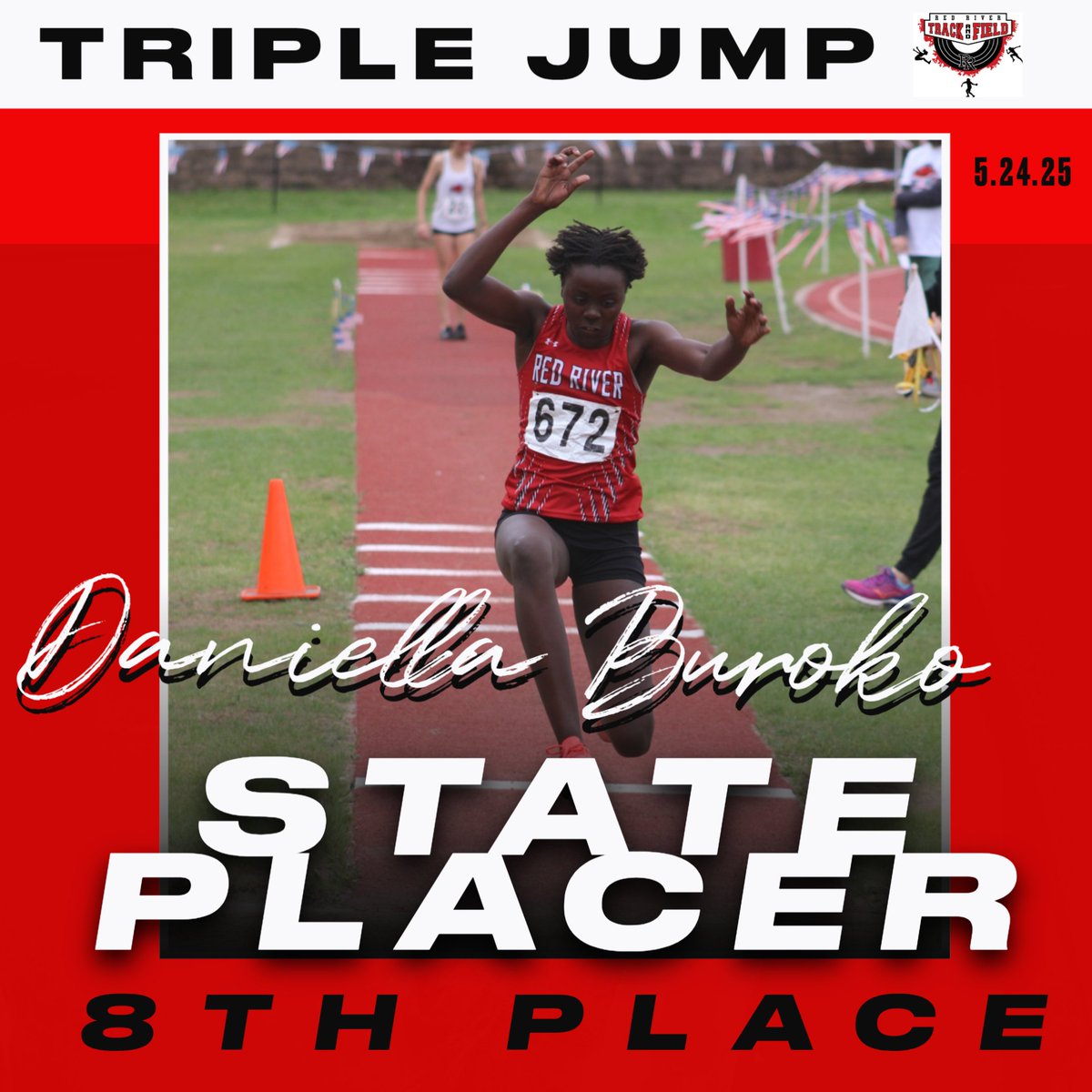 rrgirlsxctf (@rrgirlsxctf) on Twitter photo NDHSAA STATE TRACK AND FIELD- Day 3 State Placer for the Riders. <a href="/RRHSactivities/">Red River High School Activities</a>
π₯ Daniella Buroko in the Triple Jump places 8th with a jump of 35-03.75. #SaddleUp NDHSAA STATE TRACK AND FIELD- Day 3 State Placer for the Riders. <a href="/RRHSactivities/">Red River High School Activities</a>
π₯ Daniella Buroko in the Triple Jump places 8th with a jump of 35-03.75. #SaddleUp