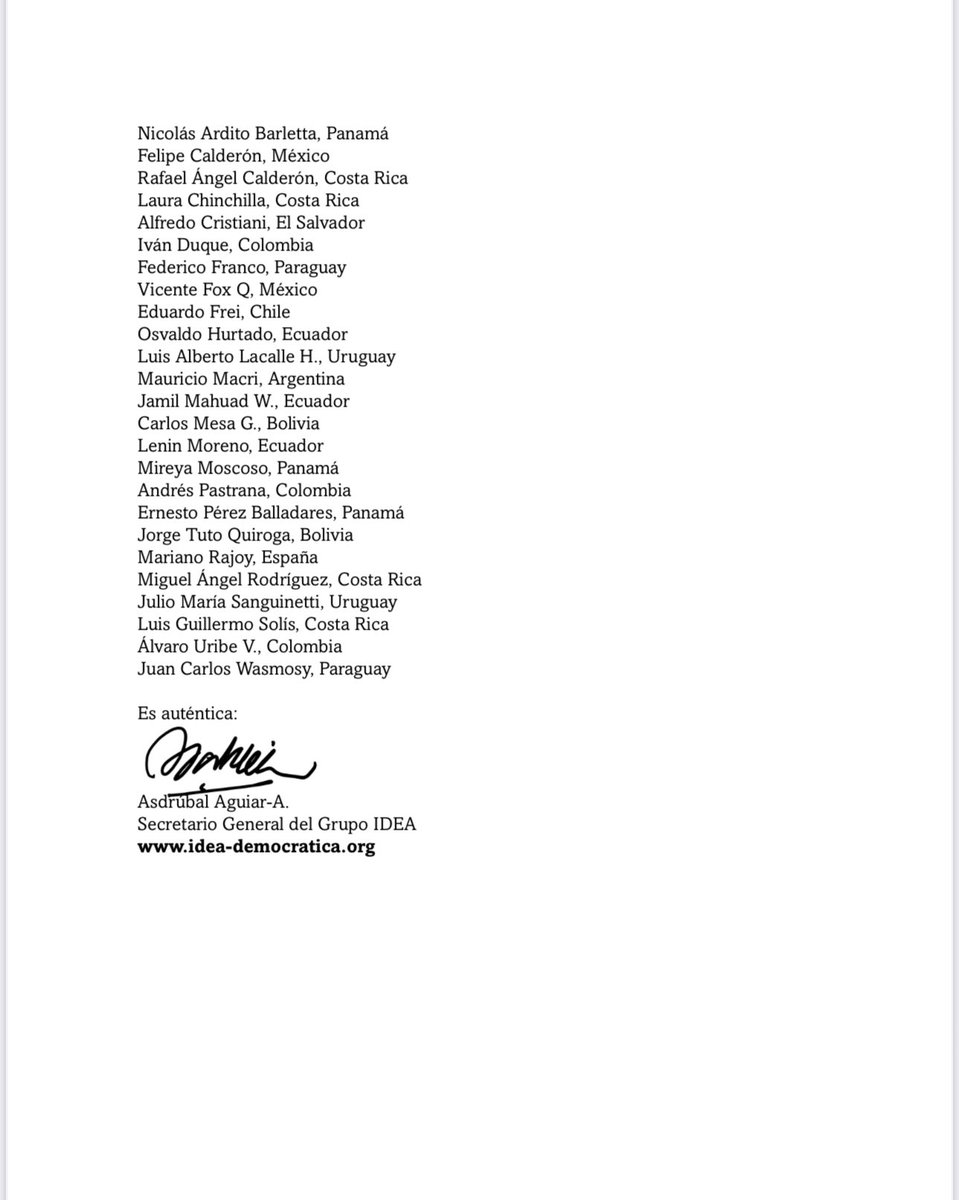 Iniciativa Democrática de España Y Las Américas. (@idea_grupo) on Twitter photo <a href="/UN/">United Nations</a> <a href="/OEA_oficial/">OEA</a> <a href="/coe/">Council of Europe</a> <a href="/StateDept/">Department of State</a> <a href="/SecRubio/">Secretary Marco Rubio</a> 29 ex jefes de Estado de <a href="/IDEA_Grupo/">Iniciativa Democrática de España Y Las Américas.</a>, tras desapariciones +50 líderes, periodistas, defensores DDHH, y Juan Pablo Guanipa, exigen ponerle fin a la tolerancia internacional de la dictadura venezolana y sus crímenes de lesa humanidad <a href="/UN/">United Nations</a> <a href="/OEA_oficial/">OEA</a> <a href="/coe/">Council of Europe</a> <a href="/StateDept/">Department of State</a> <a href="/SecRubio/">Secretary Marco Rubio</a> 29 ex jefes de Estado de <a href="/IDEA_Grupo/">Iniciativa Democrática de España Y Las Américas.</a>, tras desapariciones +50 líderes, periodistas, defensores DDHH, y Juan Pablo Guanipa, exigen ponerle fin a la tolerancia internacional de la dictadura venezolana y sus crímenes de lesa humanidad