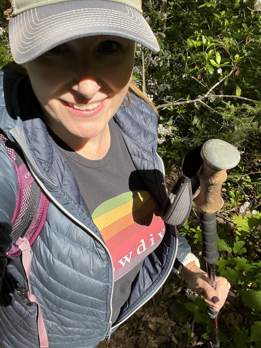 Today’s hike was glorious! I went to the St. Mary’s wilderness and made peppermint tea by a stunning waterfall. I had to ford/wade 5 river crossings that were 🥶 but kind of refreshing. Three crossings were mid calf or knee deep. Only one was thigh deep. But I loved it! So fun!