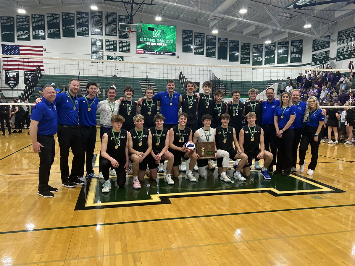 Austin Tanner ๐ฅ (@tvaustint) on Twitter photo YOUR back-to-back regional champions <a href="/StxVolleyball/">St Xavier Volleyball</a>!
Bombers get it done in four sets 3-1, and will play in the <a href="/OHSAASports/">OHSAA Sports</a> DI final four next Friday vs St. Iggy/Mass. Jackson winner at Wittenberg U.
<a href="/Local12/">Local 12/WKRC-TV</a> <a href="/stxsports/">Cincy St. X Sports</a> YOUR back-to-back regional champions <a href="/StxVolleyball/">St Xavier Volleyball</a>!
Bombers get it done in four sets 3-1, and will play in the <a href="/OHSAASports/">OHSAA Sports</a> DI final four next Friday vs St. Iggy/Mass. Jackson winner at Wittenberg U.
<a href="/Local12/">Local 12/WKRC-TV</a> <a href="/stxsports/">Cincy St. X Sports</a>