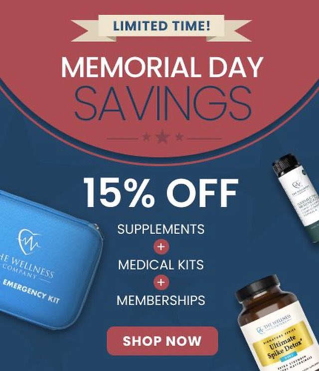 Shop and save for Memorial Day at The Wellness Company! twc.health/pages/drjeff-b…