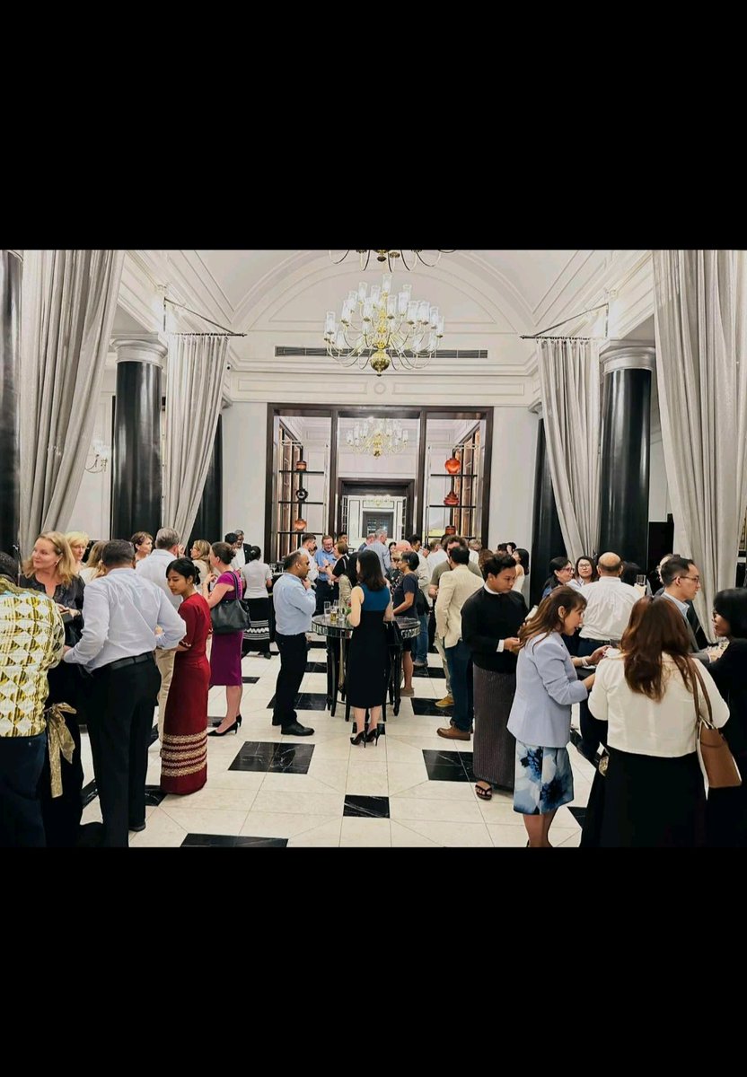 vikramsuthar021's tweet image. Attended a vibrant BCCM evening event yesterday. Privileged to meet Ian Fox, CEO &amp;amp; British Diplomat. Inspiring conversations and valuable connections. #BCCM #networking #Myanmar #BusinessDiplomacy