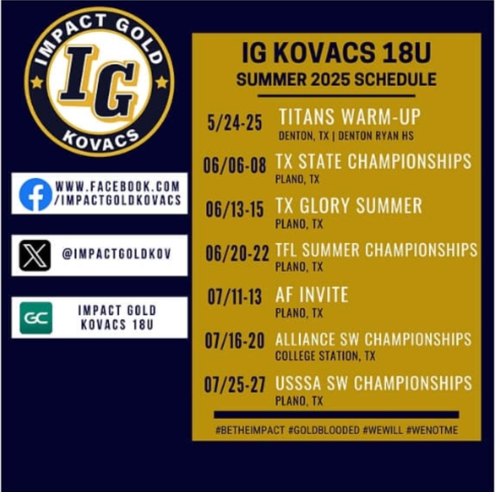 morgan2k25 (@morgan2k25) on Twitter photo New season, new team! Got the opportunity to play multiple positions with IG. Excited to work 110% on fielding this summer to get ready for college ball! <a href="/ImpactGoldKov/">Impact Gold 18u Kovacs (2025/2026)</a> New season, new team! Got the opportunity to play multiple positions with IG. Excited to work 110% on fielding this summer to get ready for college ball! <a href="/ImpactGoldKov/">Impact Gold 18u Kovacs (2025/2026)</a>