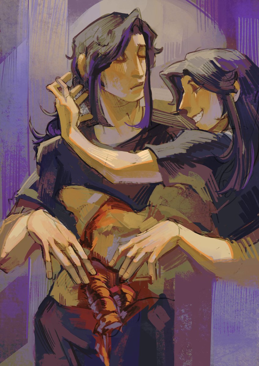 RavenL37331704's tweet photo. artist‘s two side
 #Commission #digitalart #oc #ocart #drawing https://t.co/Ku3IenCibV