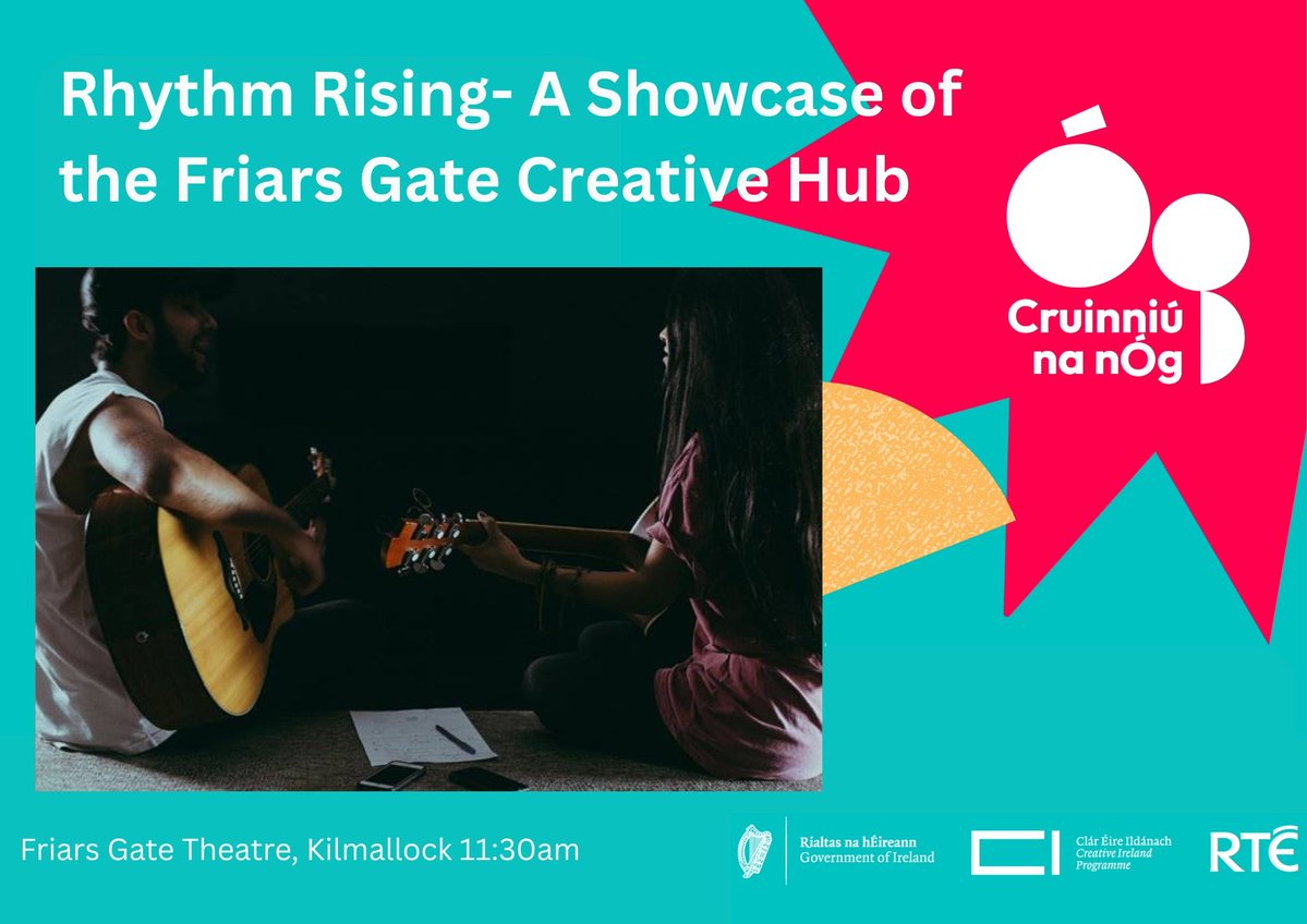Limerick : Culture : Arts (@limerickarts) on Twitter photo Join Friar’s Gate for Rhythm Rising, showcasing youth-created films and creative workshops on rhythm, movement, and stage skills, open to all. Book via info@friarsgate.ie! @limerickcc @creativeireland #cruinniunanog Join Friar’s Gate for Rhythm Rising, showcasing youth-created films and creative workshops on rhythm, movement, and stage skills, open to all. Book via info@friarsgate.ie! @limerickcc @creativeireland #cruinniunanog