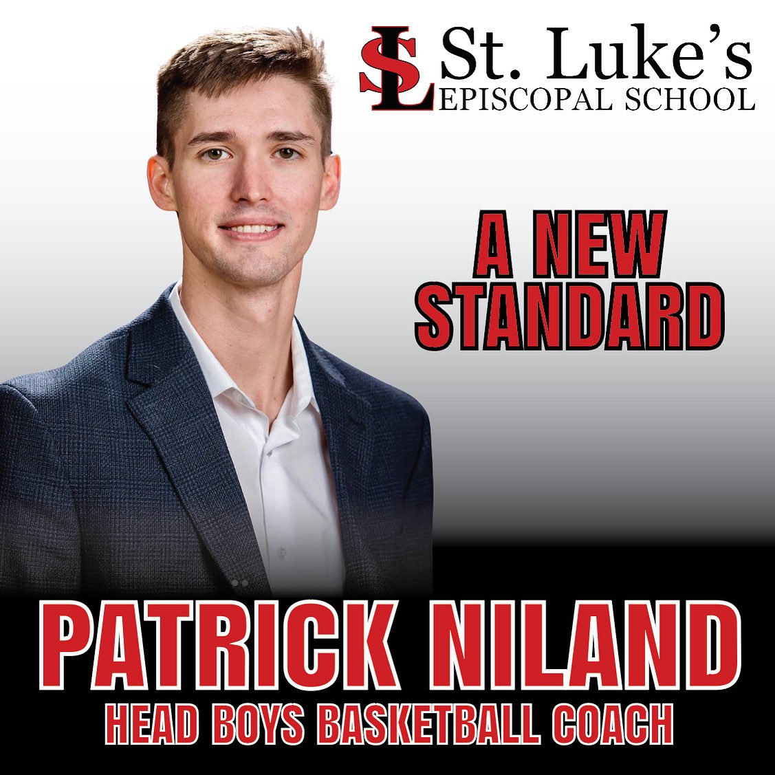 I am excited to announce that I have accepted the role as Head Boys Basketball Coach at St. Luke’s Episcopal School! I’m honored to add my mark to the storied program. Thank you to all of the coaches and colleagues who have helped make this possible. #ANewStandard