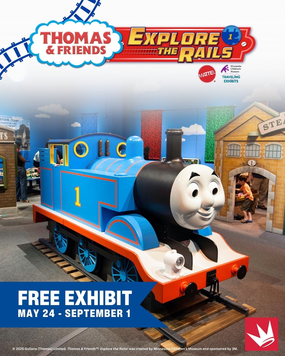 OPENING TODAY | Full steam ahead for family fun! 🛤️ At Thomas &amp; Friends™: Explore the Rails!, kids can step into the world of Sodor, help load up cargo and coal, fix Percy’s wheel and race trains along a giant track. 

FREE | NOW Open 

Learn more here: bit.ly/4lPpfmG