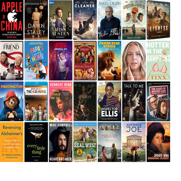 This week the Henderson Libraries have 576 new books, 68 new movies, and one new music CD.  New items include Captain America, Apple in China, Uncommon Favor, Miss Austen, Cleaner, Who Knew, Green and Gold, Lioness, The Friend, and Papa's Coming Home. wowbrary.org/nu.aspx?p=318-…