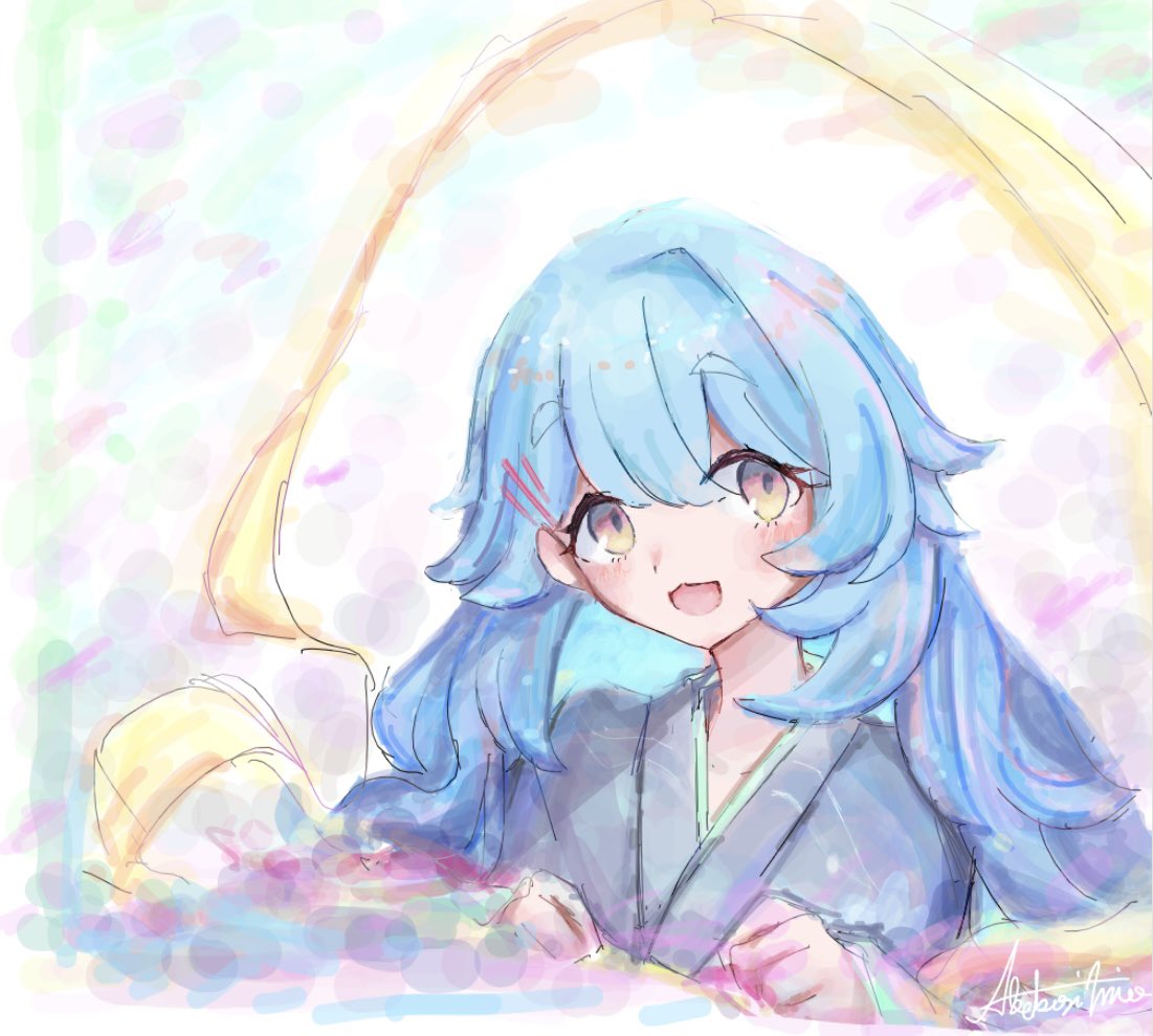 TYAUI さんのオリキャラちゃんを描かせていただきました！
お邪魔しました〜！