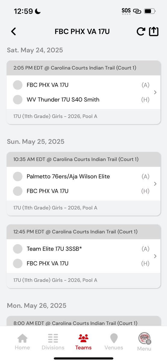 MEMORIAL DAY CLASSIC ⭐️
(Carolina courts indiana trail)

@ Court 1
⏰ 2:05 
 
don’t miss out !!!! ⤵️