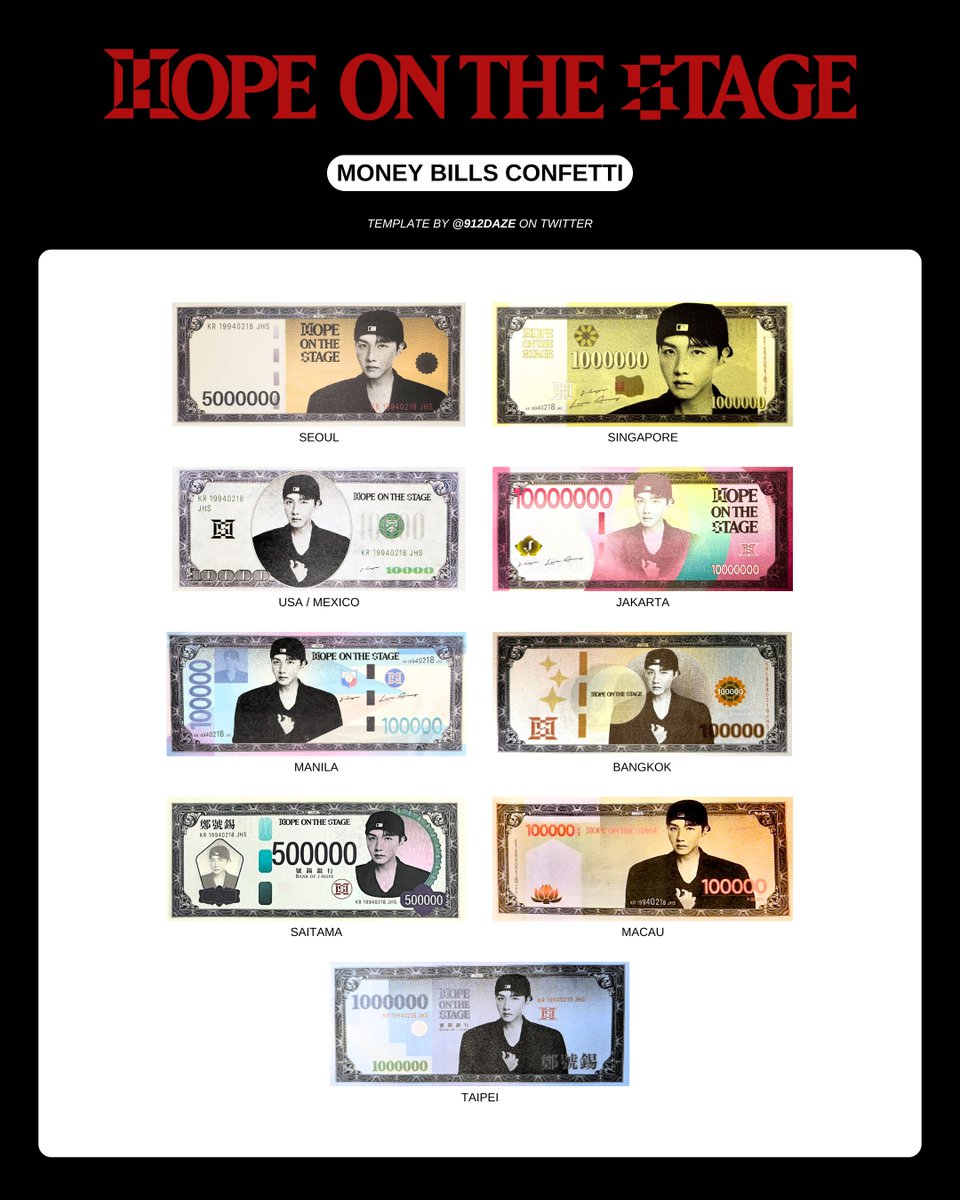 HOPE ON THE STAGE マニラ　ホビマネー100000ペソ j )⁷ on X