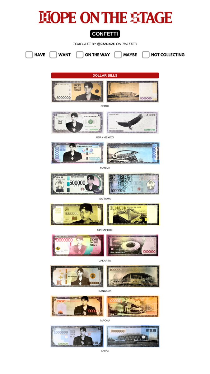 HOPE ON THE STAGE マニラ　ホビマネー100000ペソ j )⁷ on X