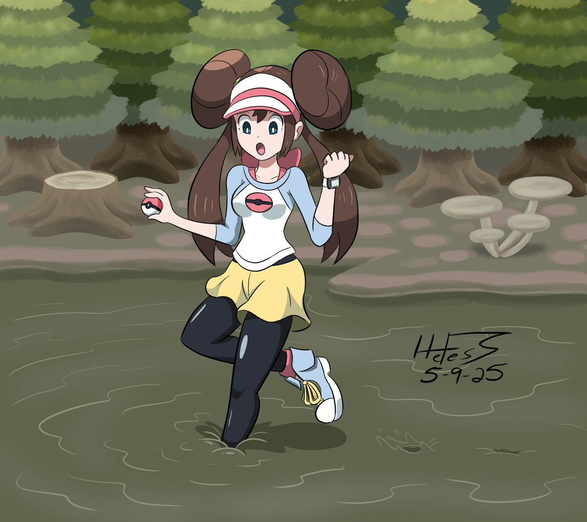 Part 1:
Rosa loses track of her Serperior in the swamplands of the Unova region. Trekking a tad too far onto the muddy terrain, her foot plunges right through the surface! Unbeknownst to her, however, that single stomp would soon prove to be a critical hit ;D
#pokemon #quicksand
