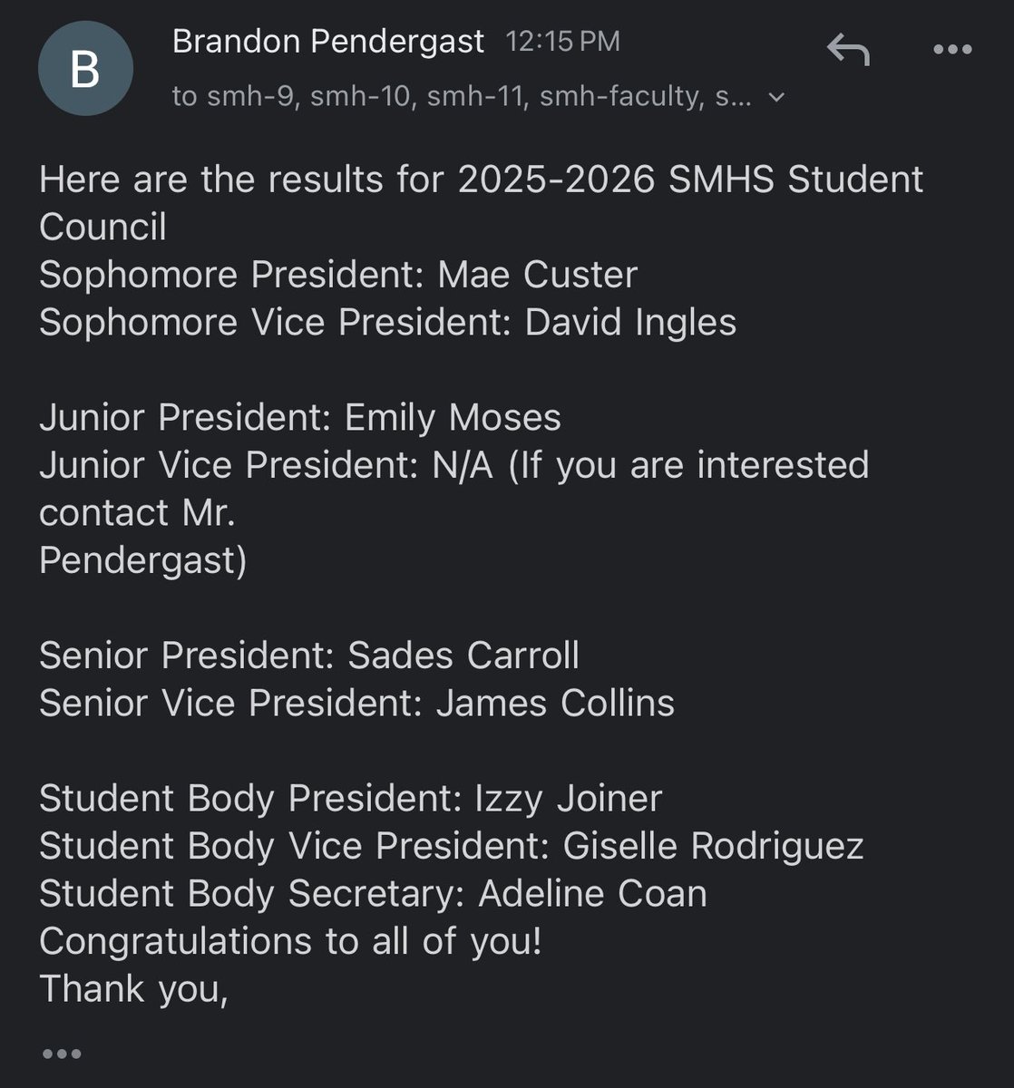 DJ Ingles (@inglesdj305) on Twitter photo Im blessed to be voted into student council as vice president of our sophomore class. It’s Important to show leadership and work ethic on and off the field. I strive to be a role model for my teammates and classmates.
#classof2028 #StudentAthlete #smokymountain <a href="/CoachPostell/">JT Postell</a> Im blessed to be voted into student council as vice president of our sophomore class. It’s Important to show leadership and work ethic on and off the field. I strive to be a role model for my teammates and classmates.
#classof2028 #StudentAthlete #smokymountain <a href="/CoachPostell/">JT Postell</a>