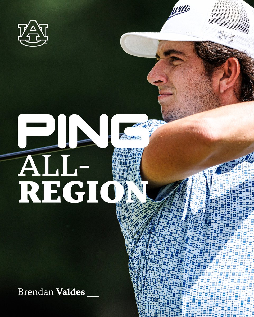 AuburnMGolf's tweet photo. Three-Time All-Region 🤟 https://t.co/XVAxC4xno8
