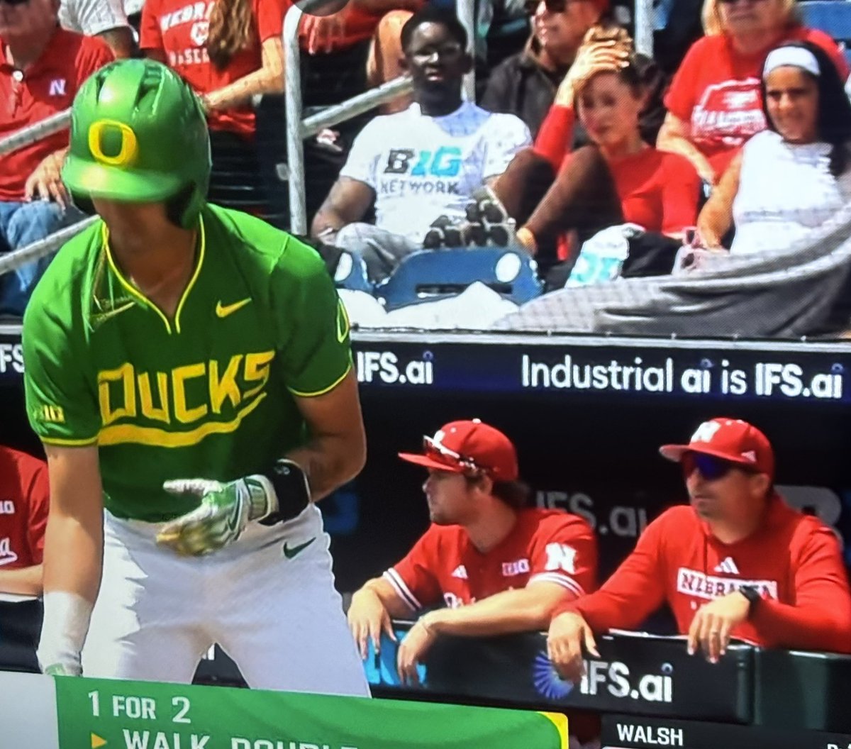 BenScottStevens's tweet image. Love this fan at the Big Ten baseball tournament just showing some support to the league’s TV network.

Respect. 🫡🫡