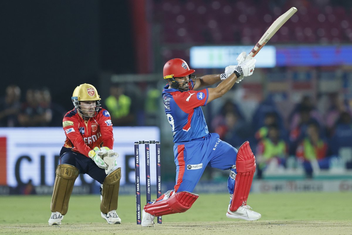 Karun Nair leading #DC's fightback 👊

The visitors need 97 runs from 54 deliveries. 

Updates ▶ bit.ly/TATAIPL-2025-66 

#TATAIPL | #PBKSvDC