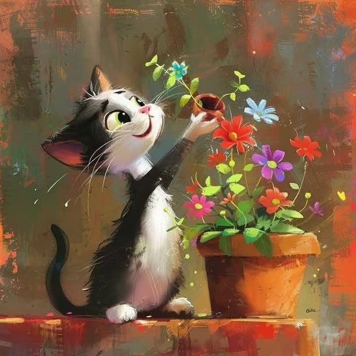 Happy
 #Caturday

🍃😽😻🐾🌻🌷🪻🍃