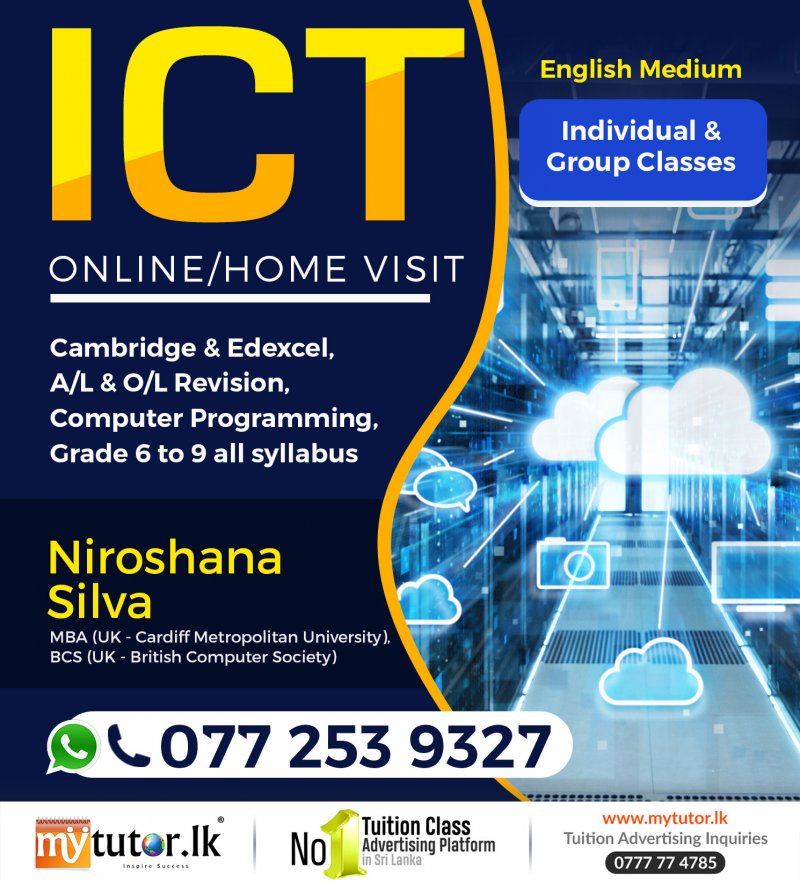 mytutorlk's tweet image. 🥇𝗧𝗼𝗽𝗔𝗱
Edexcel, Cambridge, A/L &amp;amp; O/L Local Syllabus, Programming
View more : tinyurl.com/4ew4tvsb