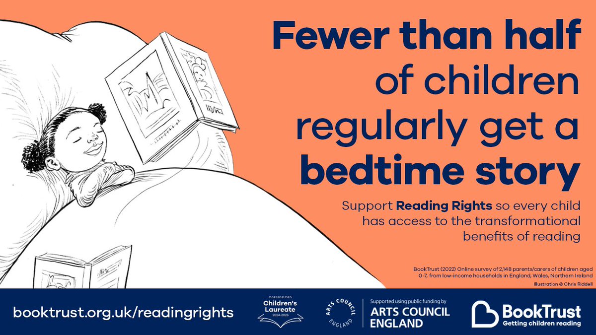 BookTrust (@booktrust) on Twitter photo Our research shows that fewer than half of children regularly get a bedtime story.
Our #ReadingRights report with <a href="/frankcottrell_b/">Frank Cottrell-Boyce</a> explores how we can change that - and make sure the lifelong benefits of reading are available to all:
booktrust.org.uk/about-us/readi… <a href="/ace_national/">Arts Council England</a> Our research shows that fewer than half of children regularly get a bedtime story.
Our #ReadingRights report with <a href="/frankcottrell_b/">Frank Cottrell-Boyce</a> explores how we can change that - and make sure the lifelong benefits of reading are available to all:
booktrust.org.uk/about-us/readi… <a href="/ace_national/">Arts Council England</a>