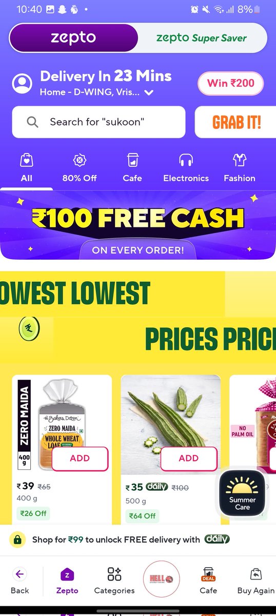 belligolllllll's tweet photo. @ZeptoNow I placed a order of 236rs on ur app my money has been taken but the order did not get placed and was not showing on the app either bc . Aise thodi ho sakta hai @ZeptoNow . Lmk asap if I will be monetarily compensated for this error https://t.co/Jm0ZS3uwoR