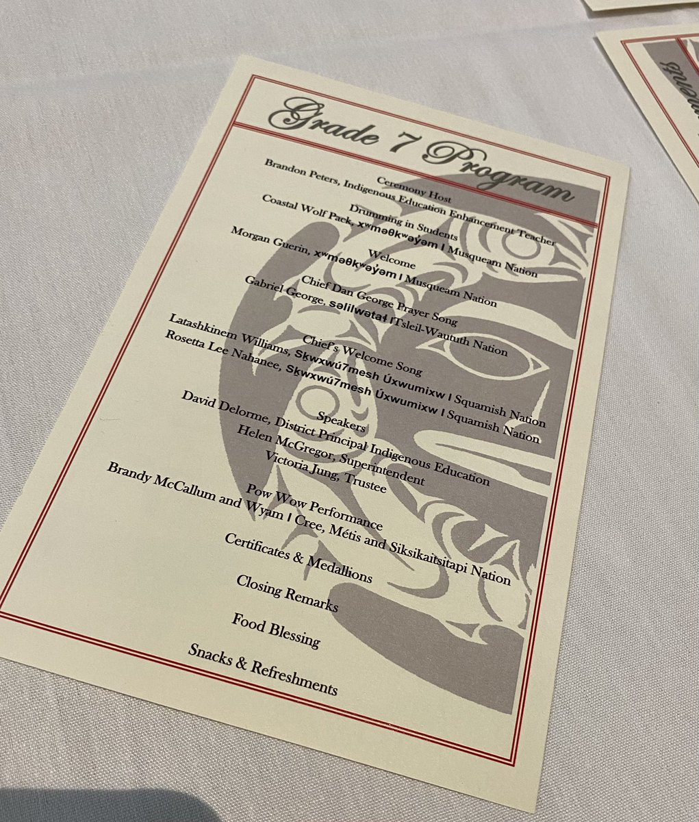 Janet Fraser (@janetrfraser) on Twitter photo It was very moving to attend the <a href="/VSB39/">Vancouver School Board</a> Indigenous Grade 7 Moving Forward Ceremony - to see students celebrating with family, community and school staff as building relationships is so important for students. It was very moving to attend the <a href="/VSB39/">Vancouver School Board</a> Indigenous Grade 7 Moving Forward Ceremony - to see students celebrating with family, community and school staff as building relationships is so important for students.