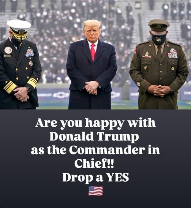 Are you happy with Donald Trump as the Commander in Chief?